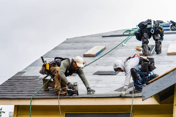 Professional Gutter Installation technician working in Greenfield, OH